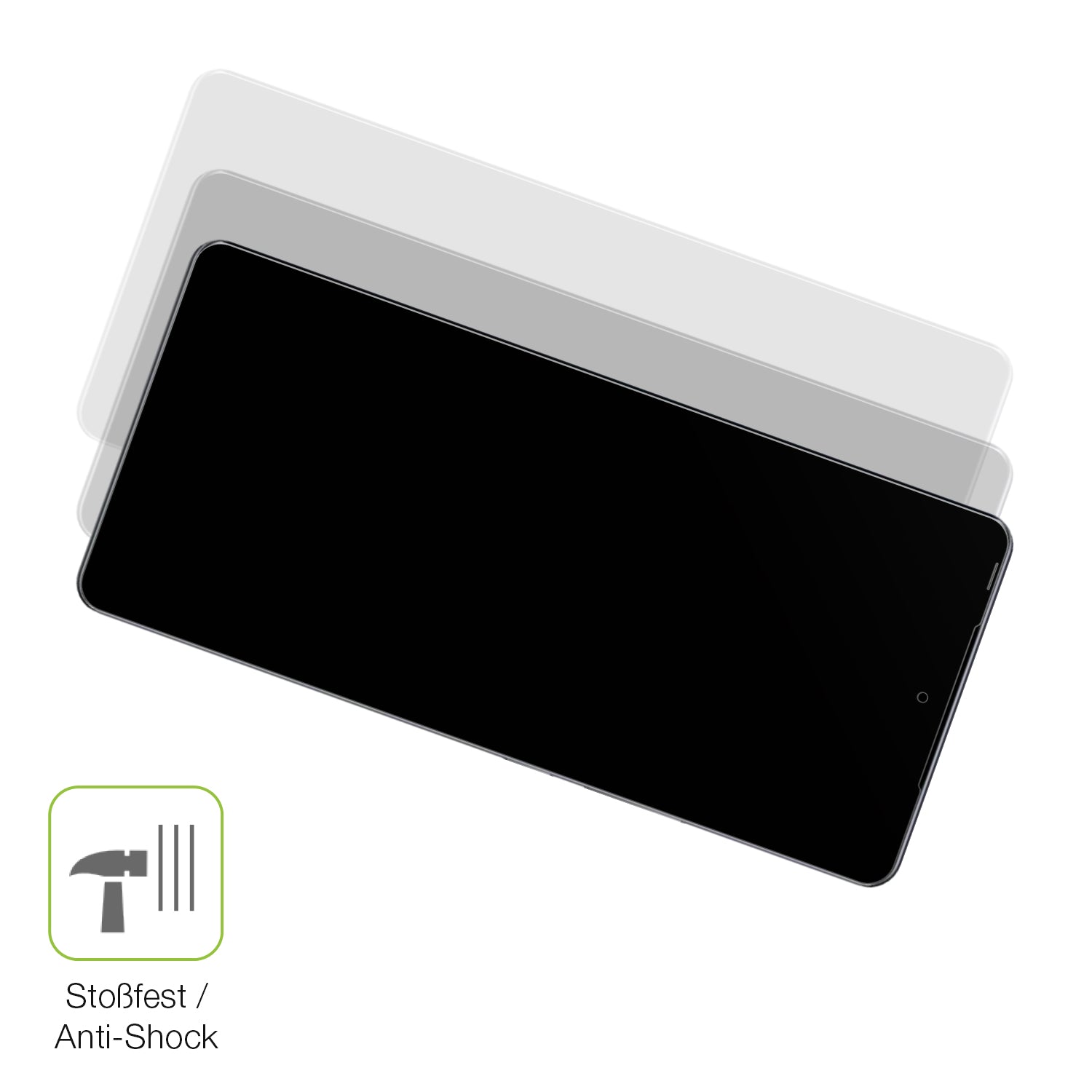 Schutz gegen Kratzer auf dem Tecno Camon 30S Glas durch Schlüssel, Stöße gegen die Tischkante oder Stürze