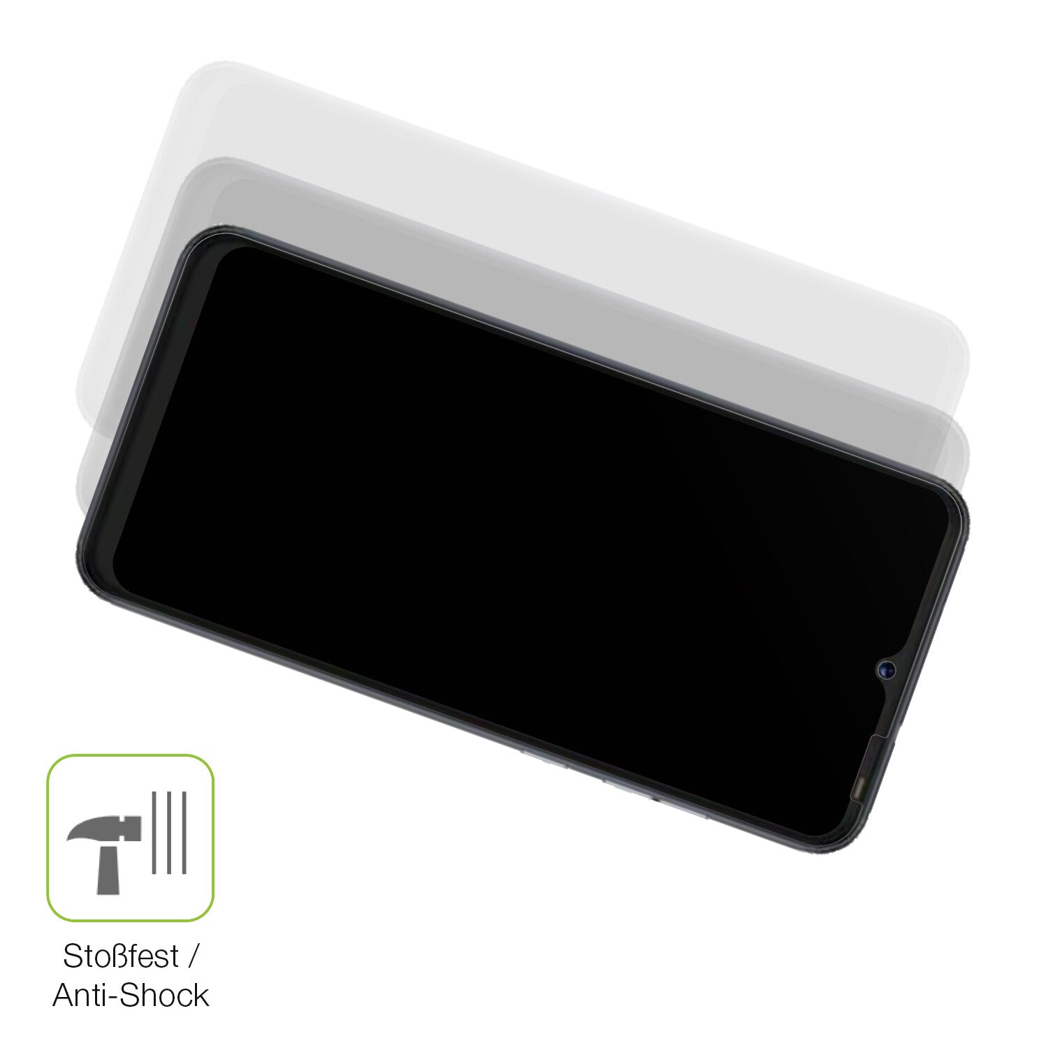 Schutz gegen Kratzer auf dem Tecno Pop 5 P Glas durch Schlüssel, Stöße gegen die Tischkante oder Stürze