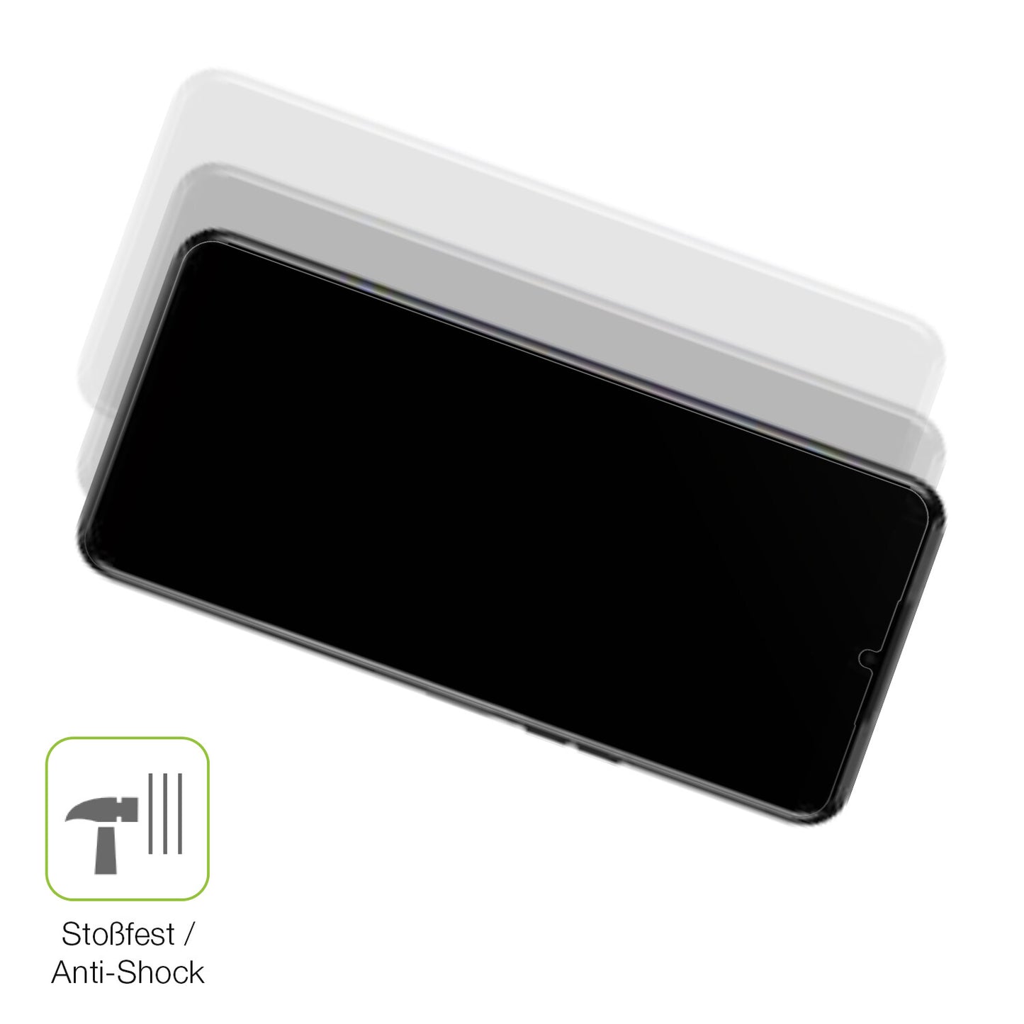 Schutz gegen Kratzer auf dem Tecno Spark 9T Glas durch Schlüssel, Stöße gegen die Tischkante oder Stürze