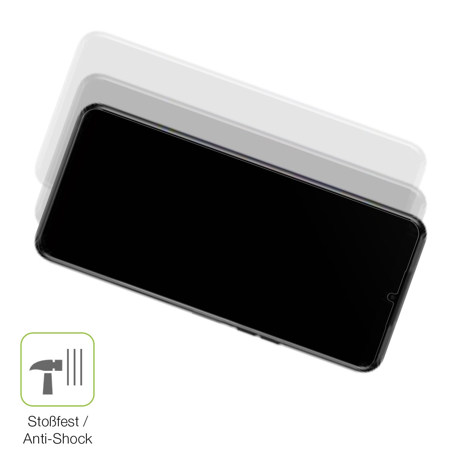 Schutz gegen Kratzer auf dem Tecno Spark 9T Glas durch Schlüssel, Stöße gegen die Tischkante oder Stürze