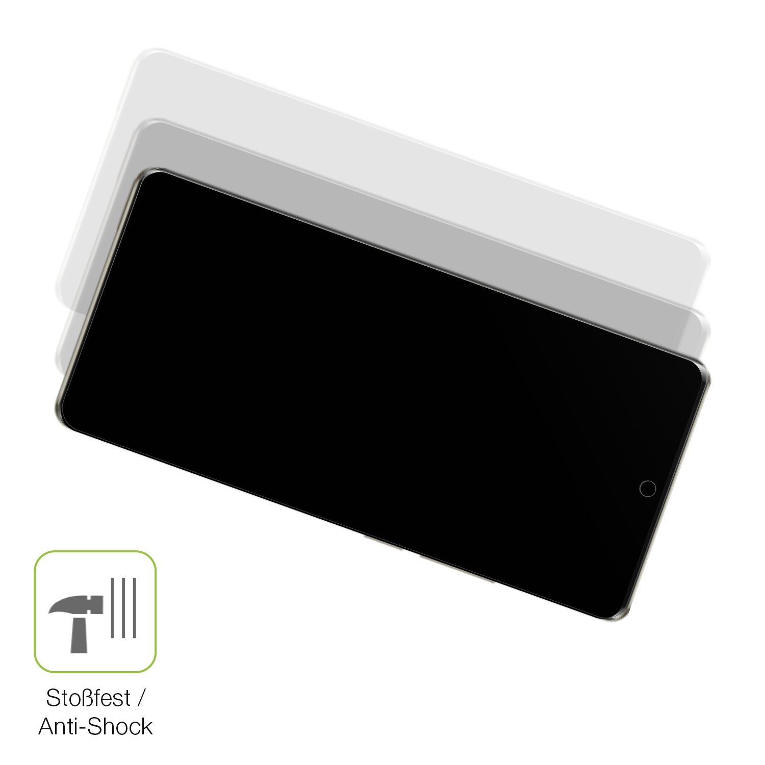 Schutz gegen Kratzer auf dem Ulefone Note 17 Pro Glas durch Schlüssel, Stöße gegen die Tischkante oder Stürze
