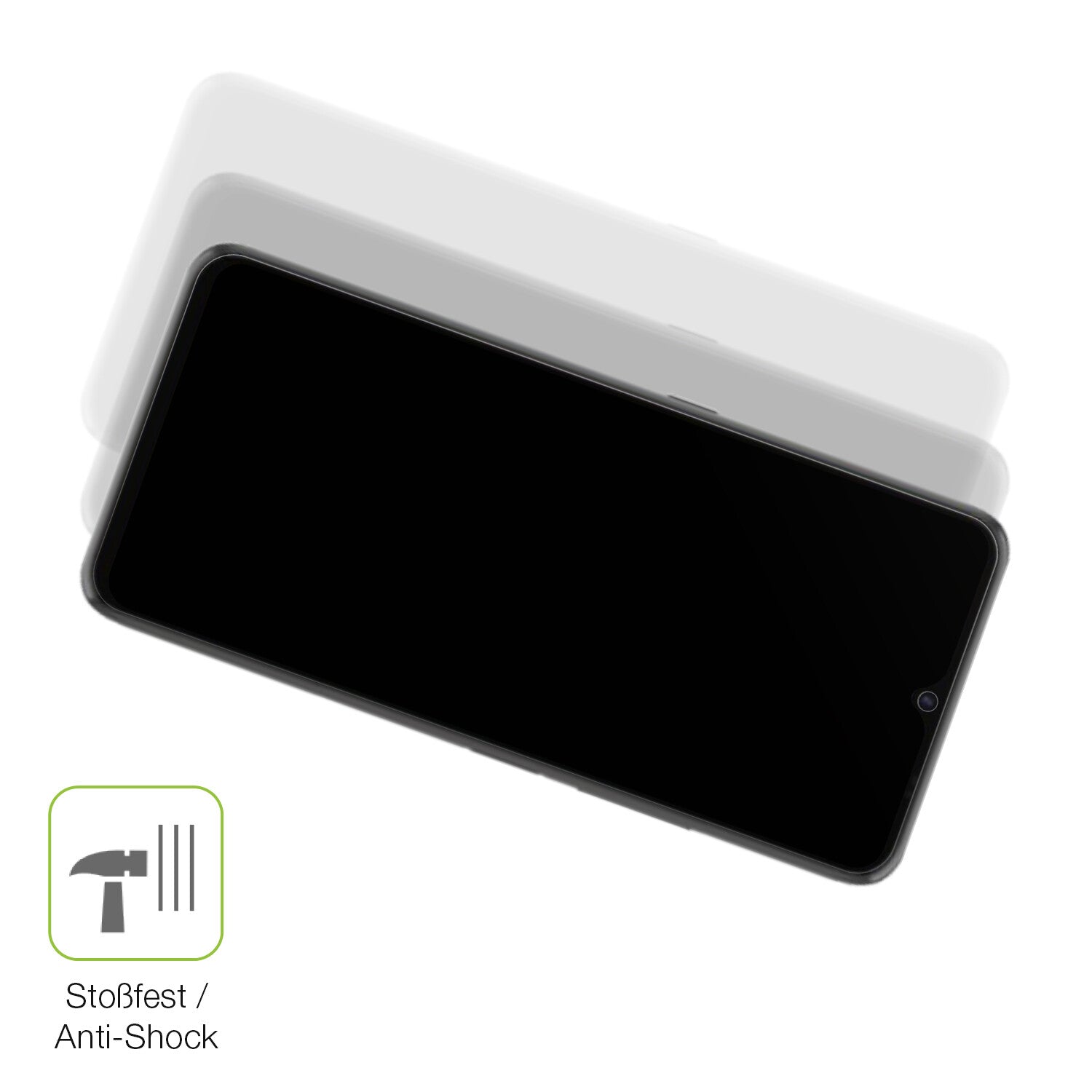 Schutz gegen Kratzer auf dem Umidigi Power 5 Glas durch Schlüssel, Stöße gegen die Tischkante oder Stürze