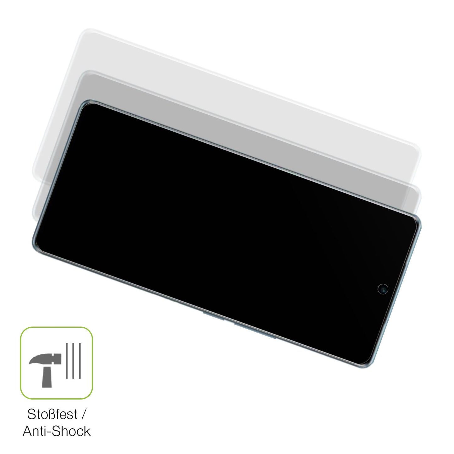 Schutz gegen Kratzer auf dem Vivo V29 Pro Glas durch Schlüssel, Stöße gegen die Tischkante oder Stürze