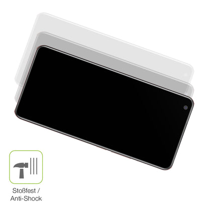 Schutz gegen Kratzer auf dem Vivo X50 Glas durch Schlüssel, Stöße gegen die Tischkante oder Stürze