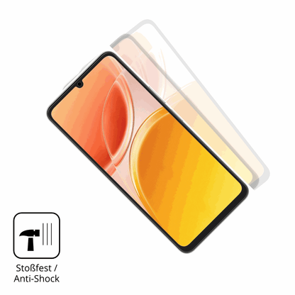Schutz gegen Kratzer auf dem Vivo Y11 5G Glas durch Schlüssel, Stöße gegen die Tischkante oder Stürze