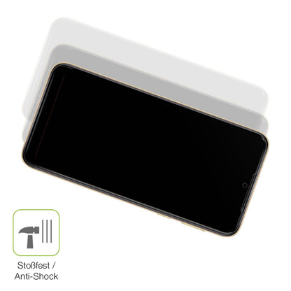 Schutz gegen Kratzer auf dem Wiko Y81 Glas durch Schlüssel, Stöße gegen die Tischkante oder Stürze
