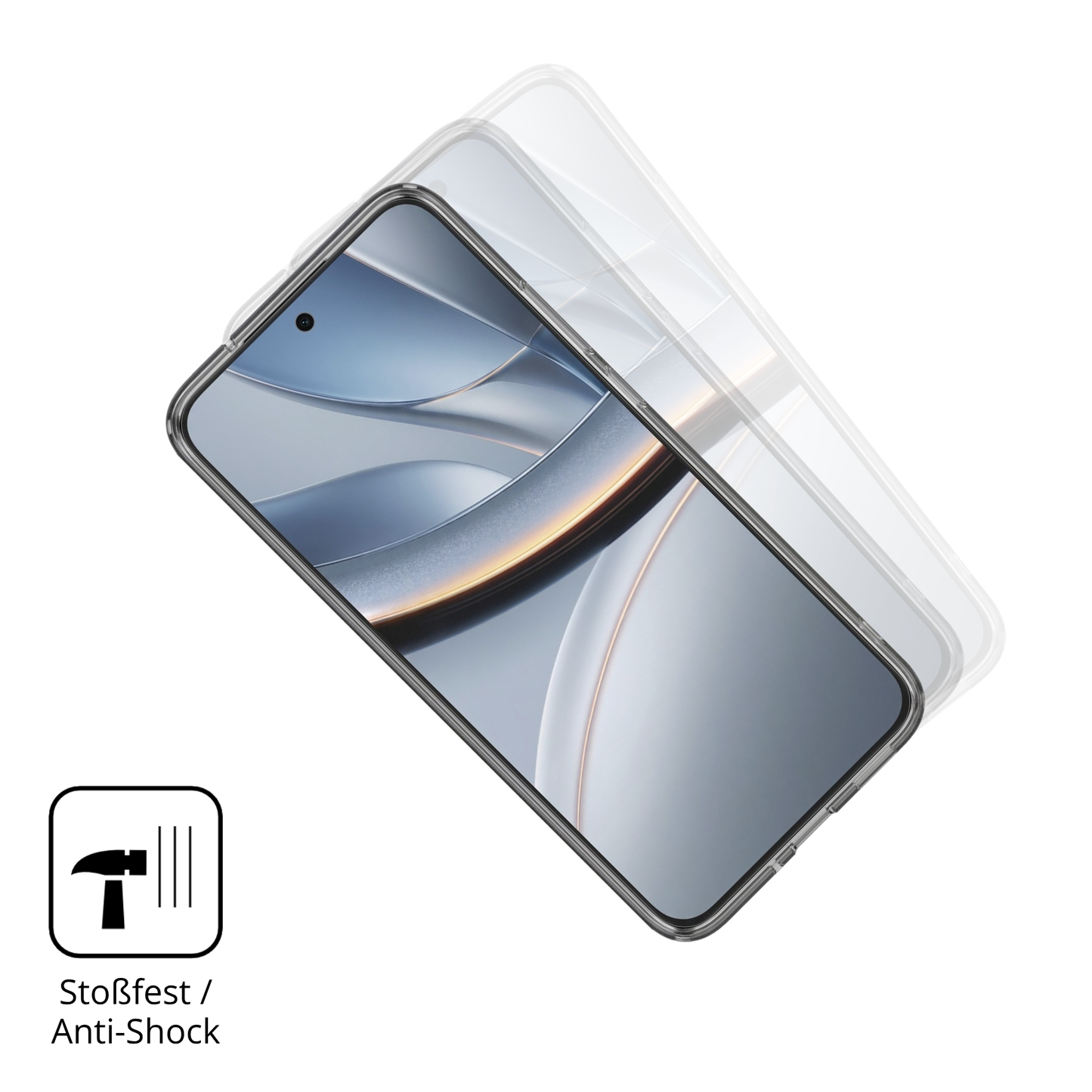 Schutz gegen Kratzer auf dem Xiaomi Poco F7 5G Case Friendly Glas durch Schl�ssel, St��e gegen die Tischkante oder St�rze