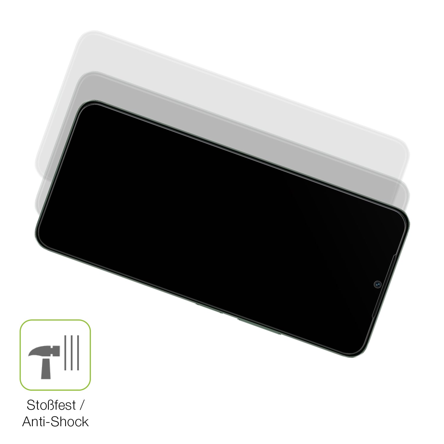 Schutz gegen Kratzer auf dem Xiaomi Redmi A3 Glas durch Schlüssel, Stöße gegen die Tischkante oder Stürze