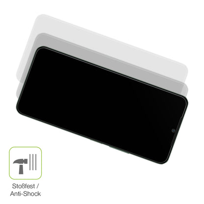 Schutz gegen Kratzer auf dem Xiaomi Redmi A3 Glas durch Schlüssel, Stöße gegen die Tischkante oder Stürze