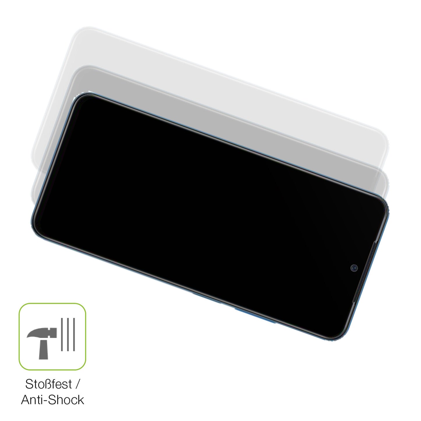 Schutz gegen Kratzer auf dem Xiaomi Redmi Note 11 4G Glas durch Schlüssel, Stöße gegen die Tischkante oder Stürze