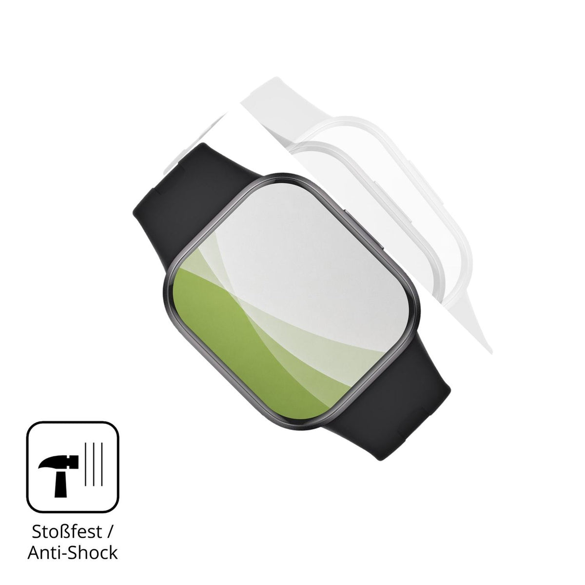 2x Full Cover Schutzfolie matt für Xiaomi Redmi Watch 6 Active
