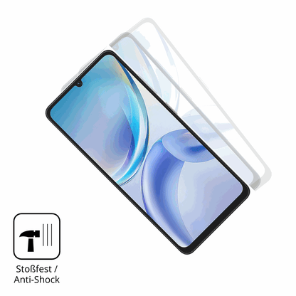 Schutz gegen Kratzer auf dem ZTE Blade A36 Glas durch Schlüssel, Stöße gegen die Tischkante oder Stürze
