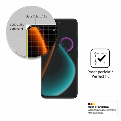 Schutz gegen Kratzer auf dem Blackview Color 6 Glas durch Schlüssel, Stöße gegen die Tischkante oder Stürze