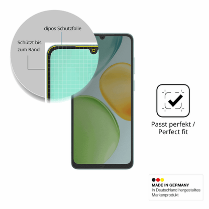 Schutz gegen Kratzer auf dem Honor X6d 5G Glas durch Schlüssel, Stöße gegen die Tischkante oder Stürze