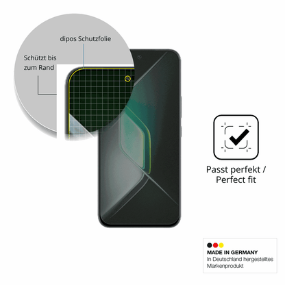 Schutz gegen Kratzer auf dem Infinix GT 50 Pro Glas durch Schlüssel, Stöße gegen die Tischkante oder Stürze