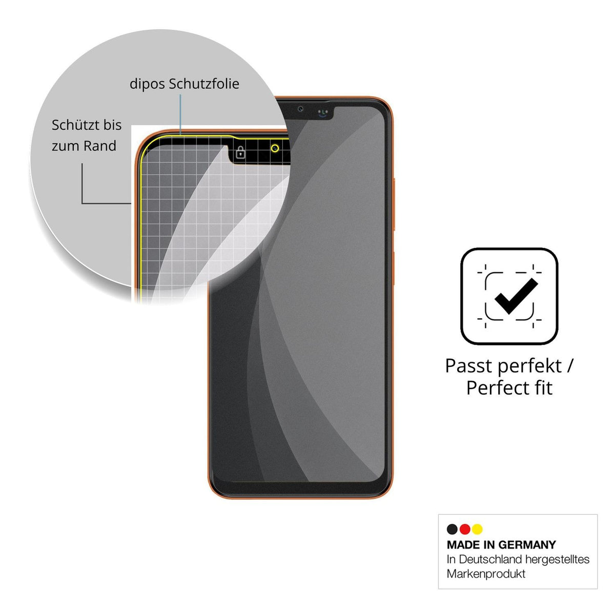 Schutz gegen Kratzer auf dem Itel Zeno 100 Pro Glas durch Schlüssel, Stöße gegen die Tischkante oder Stürze