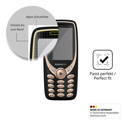 Schutz gegen Kratzer auf dem Karbonn K10 Star Glas durch Schlüssel, Stöße gegen die Tischkante oder Stürze