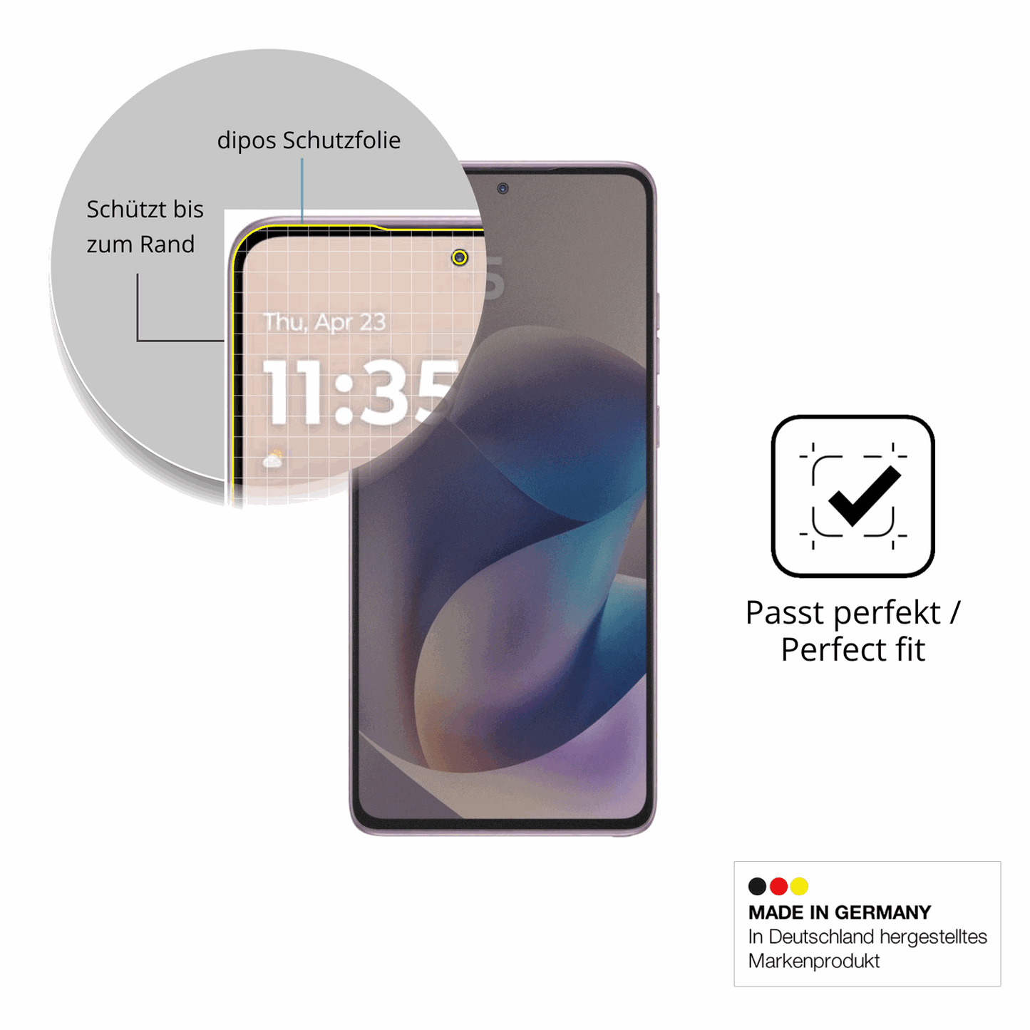 Schutz gegen Kratzer auf dem Motorola Moto G Stylus 5G 2026 Glas durch Schlüssel, Stöße gegen die Tischkante oder Stürze