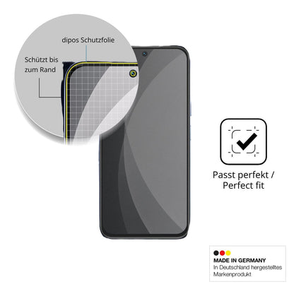 Schutz gegen Kratzer auf dem Realme 15x Glas durch Schlüssel, Stöße gegen die Tischkante oder Stürze