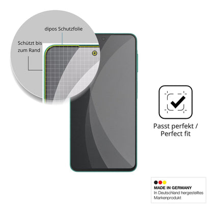 Schutz gegen Kratzer auf dem Samsung Galaxy F70 Pro 5G Glas durch Schlüssel, Stöße gegen die Tischkante oder Stürze