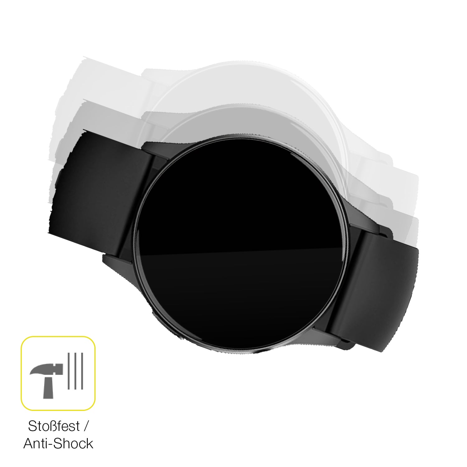 Schutz gegen Kratzer auf dem 360Grad FITSmartWatch LIGHT 2 2025 Glas durch Schlüssel oder Ähnliches