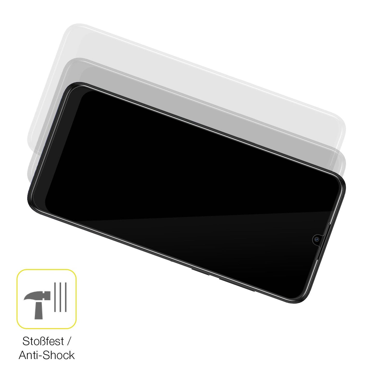 Schutz gegen Kratzer auf dem alcatel 3L 2020 Glas durch Schlüssel oder Ähnliches