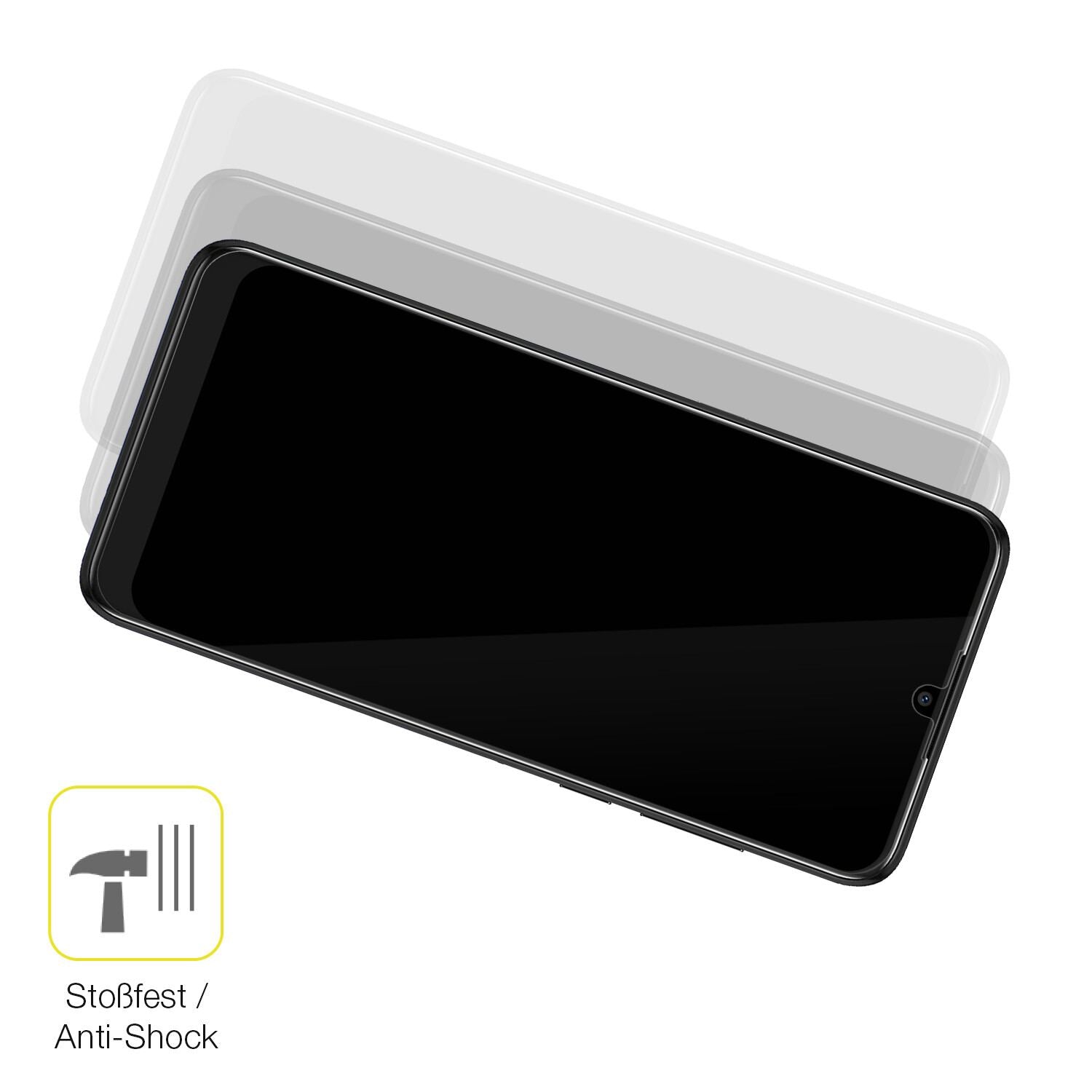 Schutz gegen Kratzer auf dem alcatel 3L 2020 Glas durch Schlüssel oder Ähnliches