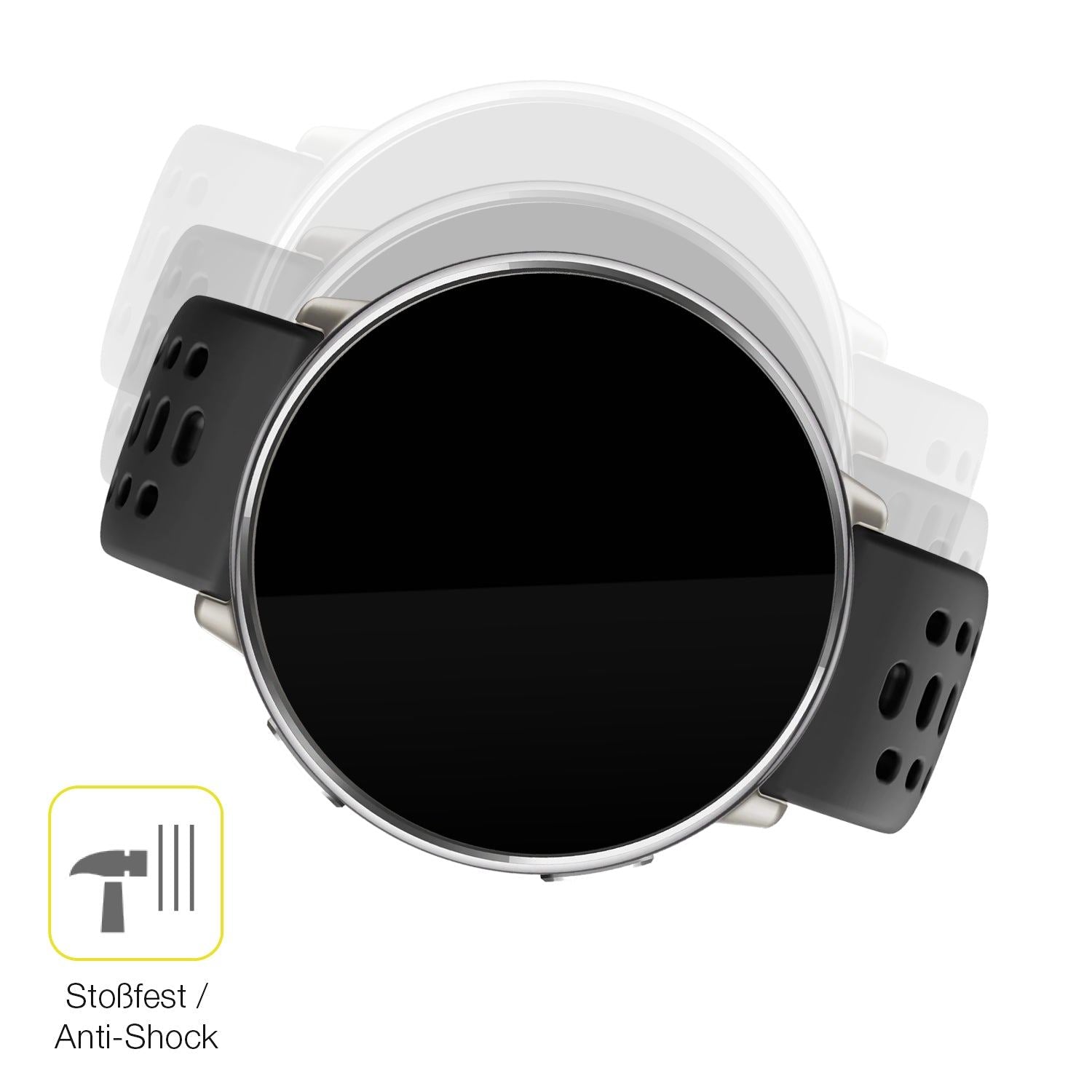 Schutz gegen Kratzer auf dem Amazfit Active 2 Glas durch Schlüssel oder Ähnliches