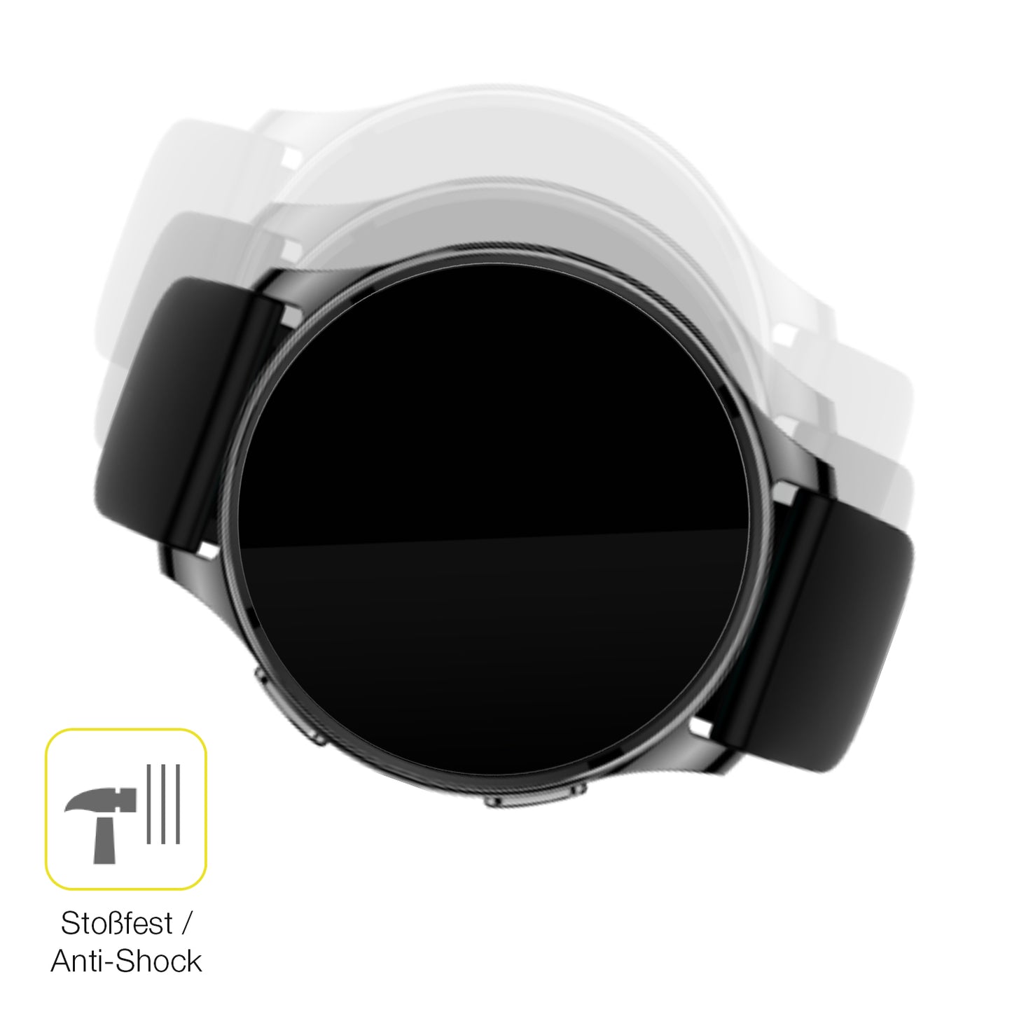 Schutz gegen Kratzer auf dem Amazfit Pop 3r Glas durch Schlüssel oder Ähnliches