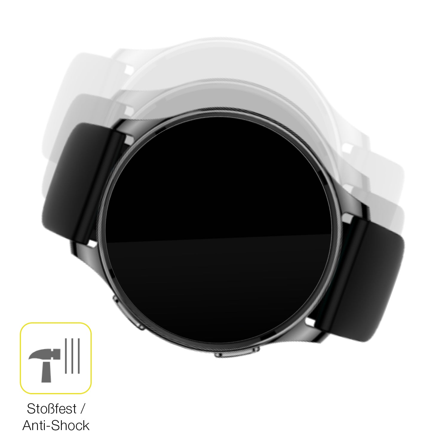 Schutz gegen Kratzer auf dem Amazfit Pop 3r Glas durch Schlüssel oder Ähnliches