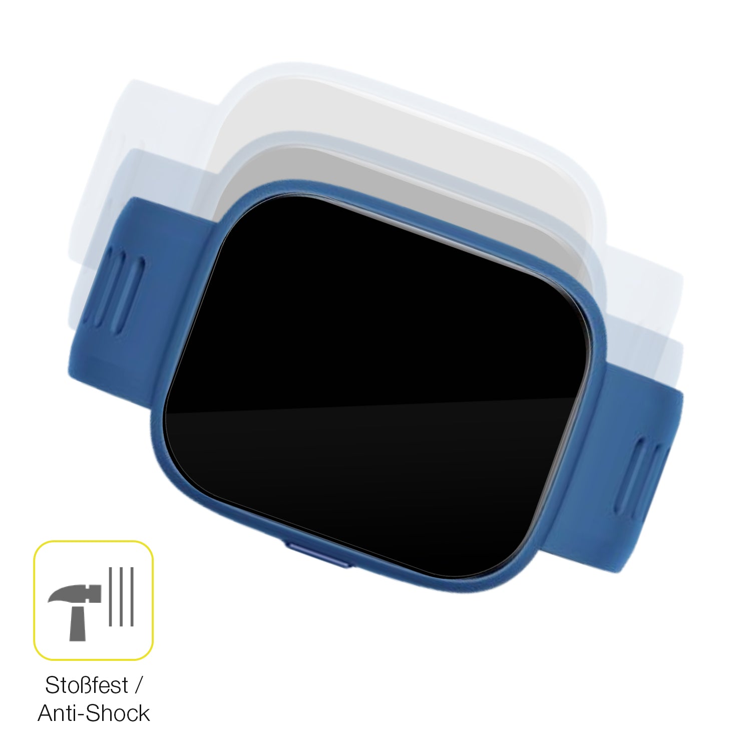 Schutz gegen Kratzer auf dem BiggerFive Smartwatch Kinder Glas durch Schlüssel oder Ähnliches