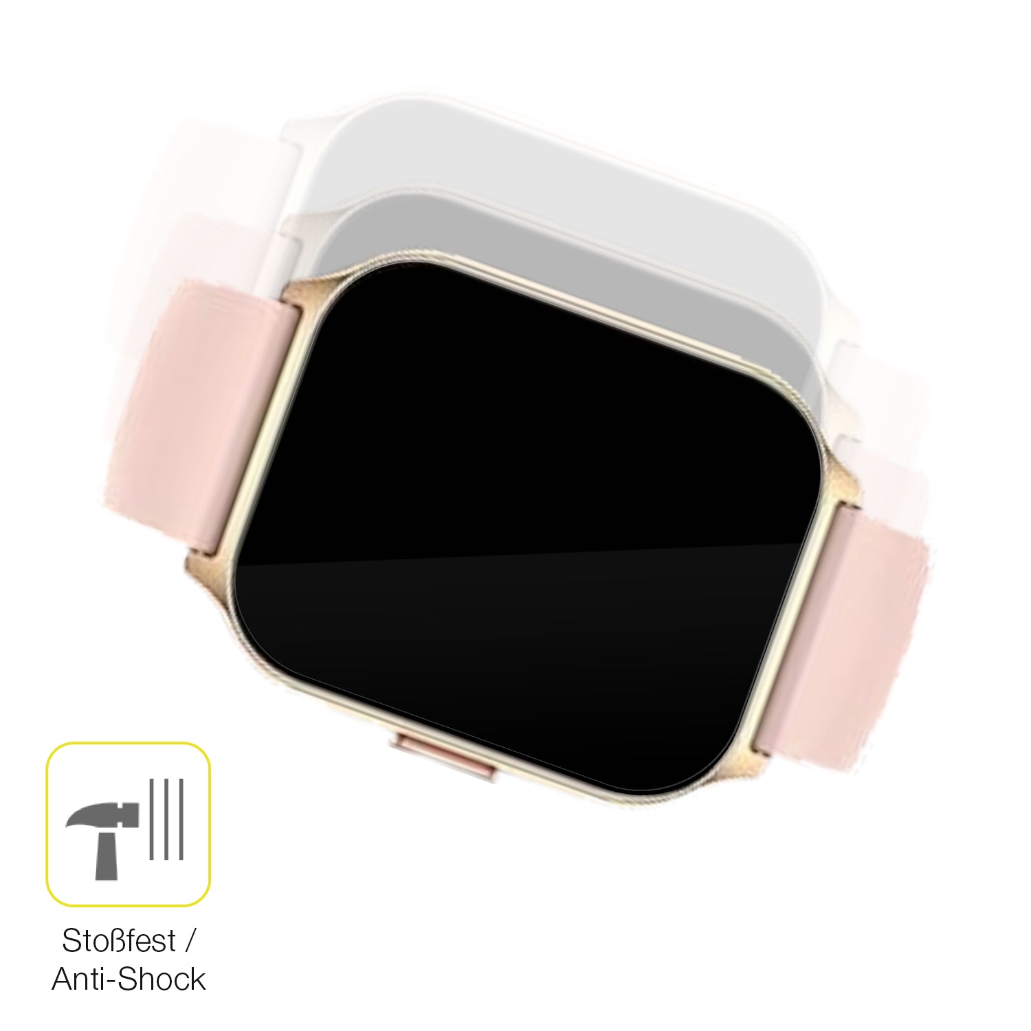 Schutz gegen Kratzer auf dem Blackview W10 Smartwatch 1.69 Zoll Glas durch Schlüssel oder Ähnliches