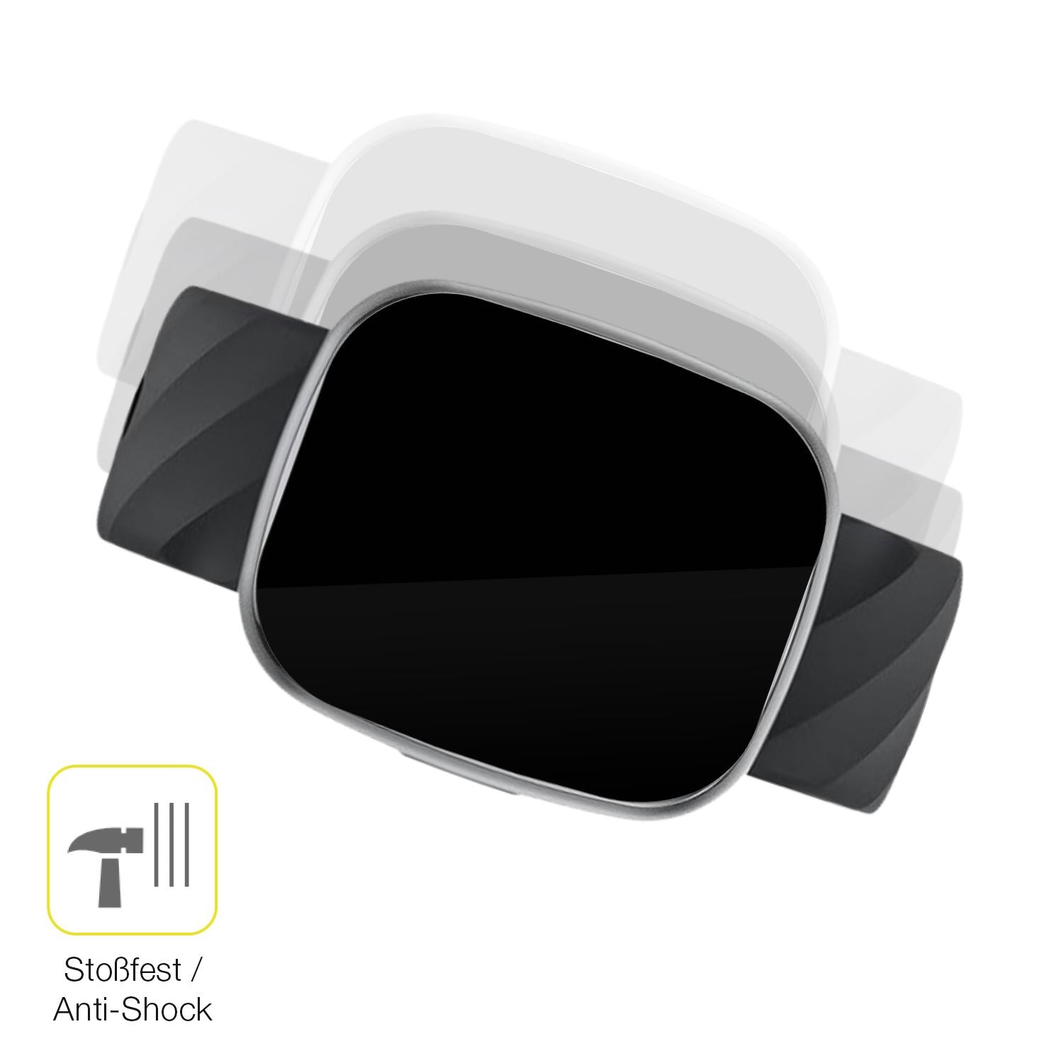 Schutz gegen Kratzer auf dem Catgiff A22 Smartwatch Glas durch Schlüssel oder Ähnliches