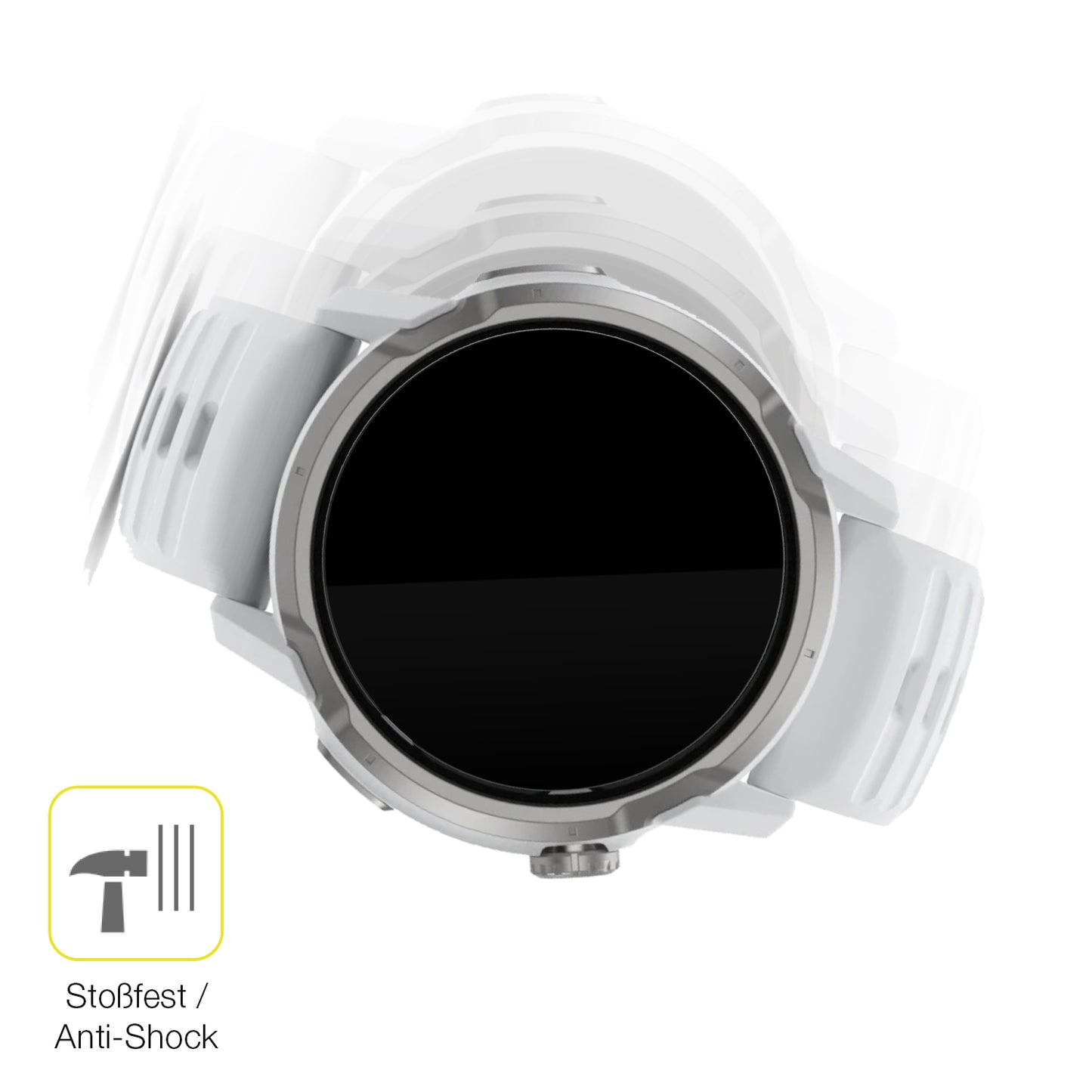 Schutz gegen Kratzer auf dem Coros Apex 4 42mm Glas durch Schlüssel oder Ähnliches