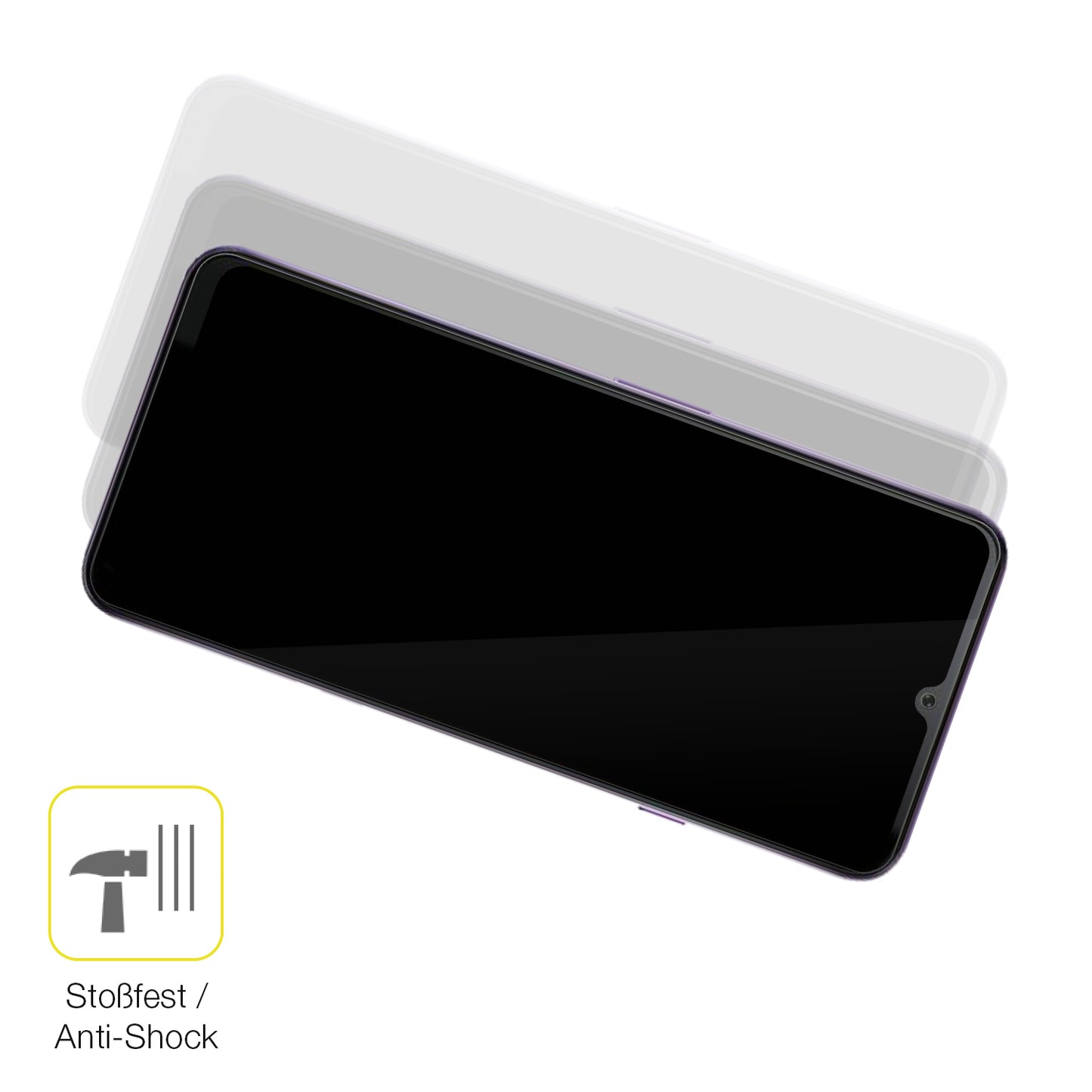 Schutz gegen Kratzer auf dem Cubot Note 50 Glas durch Schlüssel oder Ähnliches