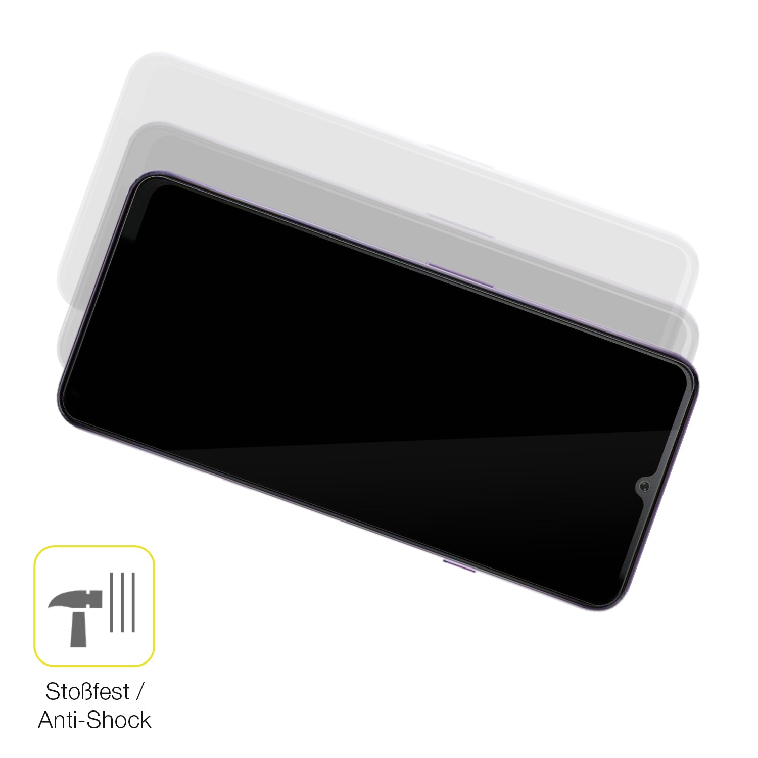 Schutz gegen Kratzer auf dem Cubot Note 50 Glas durch Schlüssel oder Ähnliches
