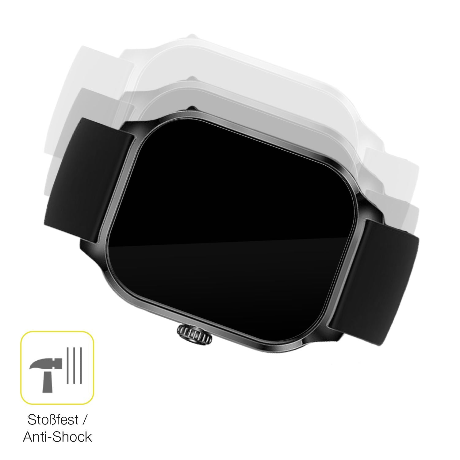 Schutz gegen Kratzer auf dem Ddidibi P1141 1.85 Zoll Glas durch Schlüssel oder Ähnliches