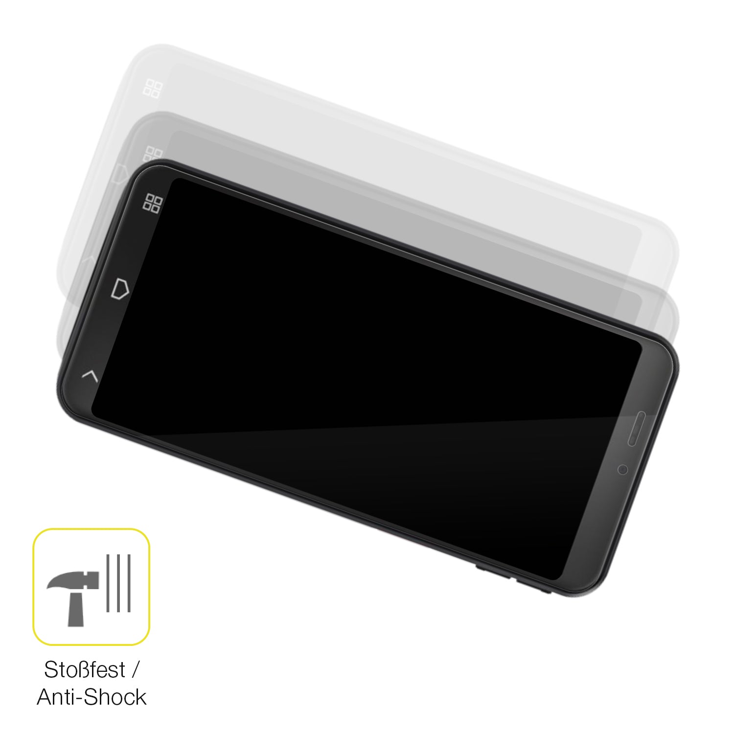 Schutz gegen Kratzer auf dem Emporia Smart.7lite Glas durch Schlüssel oder Ähnliches