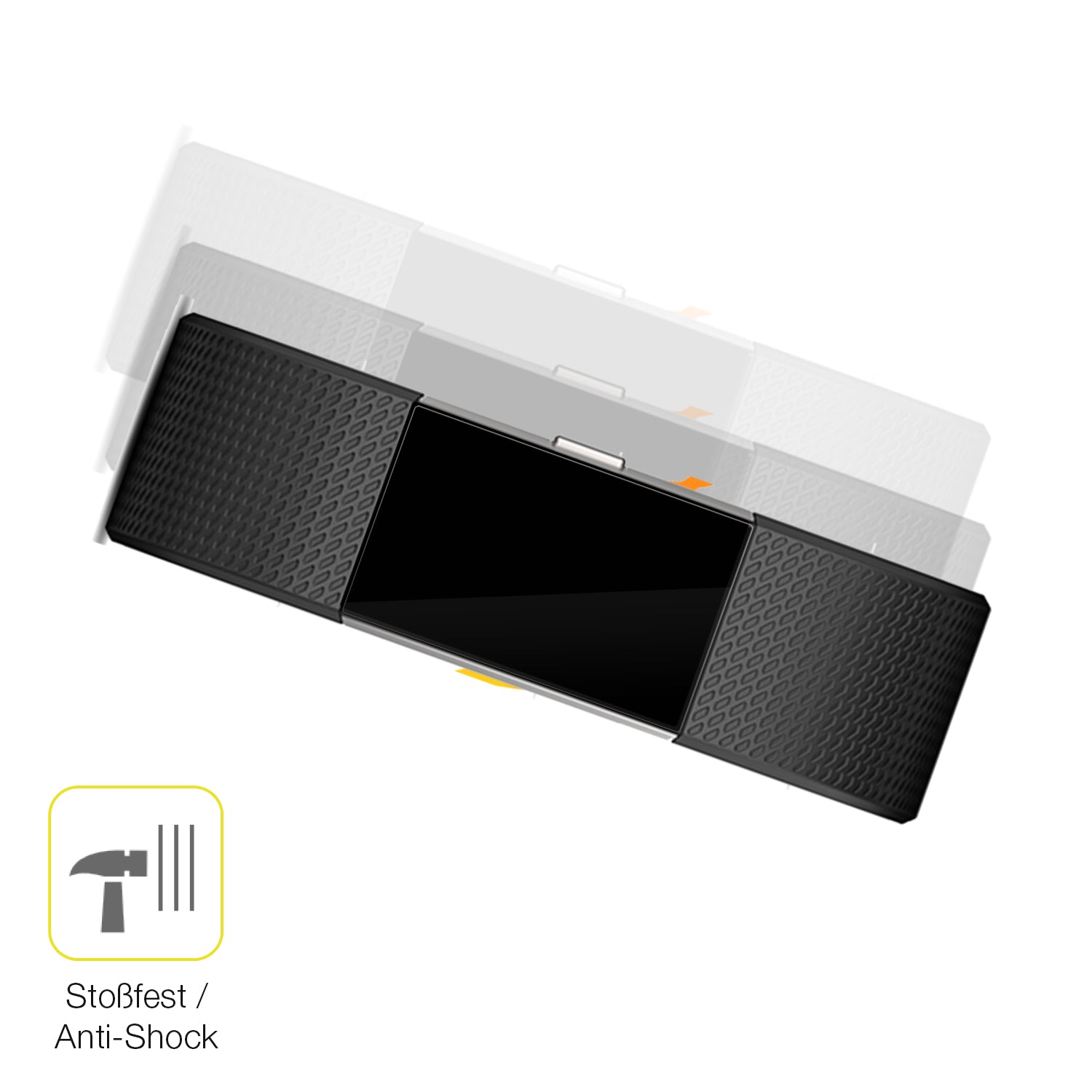 Schutz gegen Kratzer auf dem Fitbit Charge 2 Glas durch Schlüssel oder Ähnliches