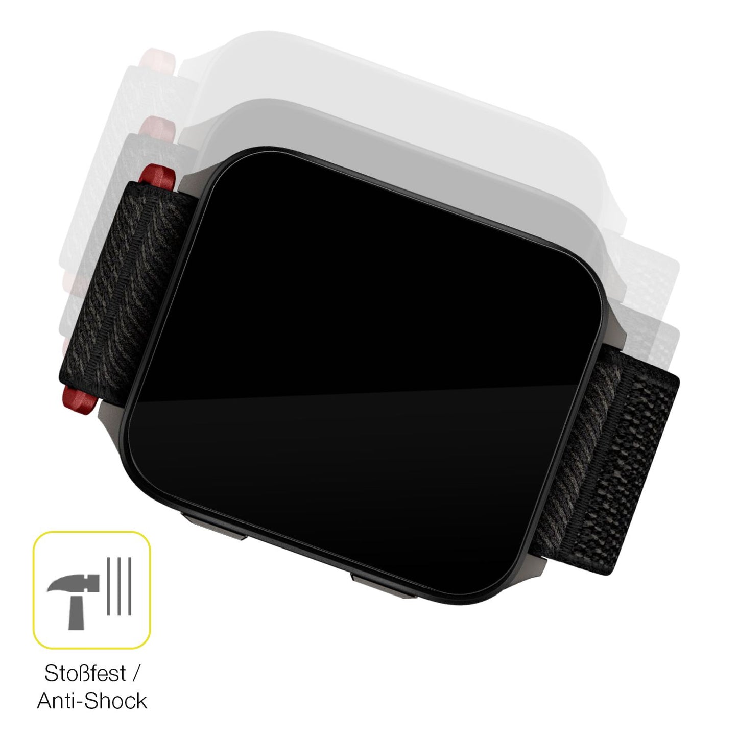 Schutz gegen Kratzer auf dem Garmin Venu X1 51mm Glas durch Schlüssel oder Ähnliches