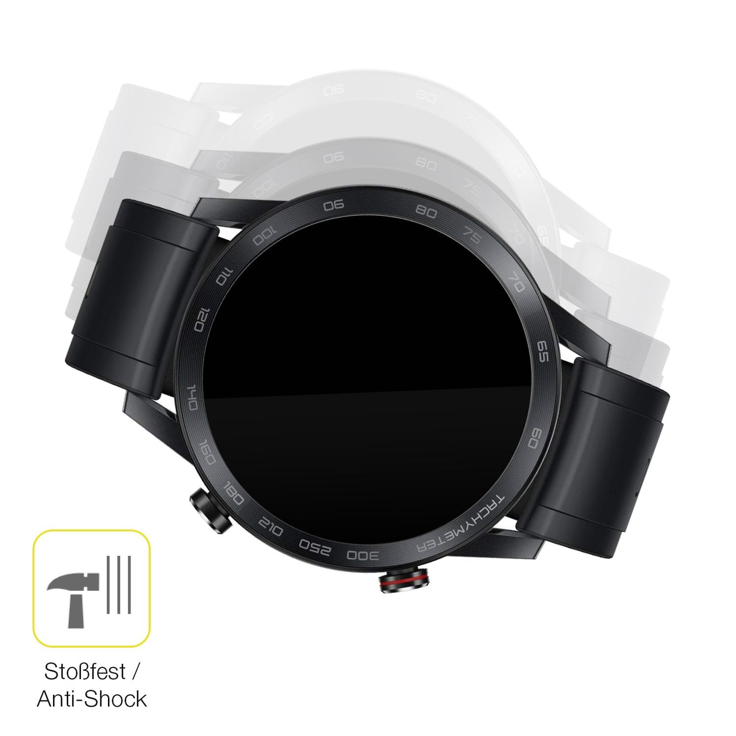 Schutz gegen Kratzer auf dem Honor Magic Watch 2 46mm Glas durch Schlüssel oder Ähnliches