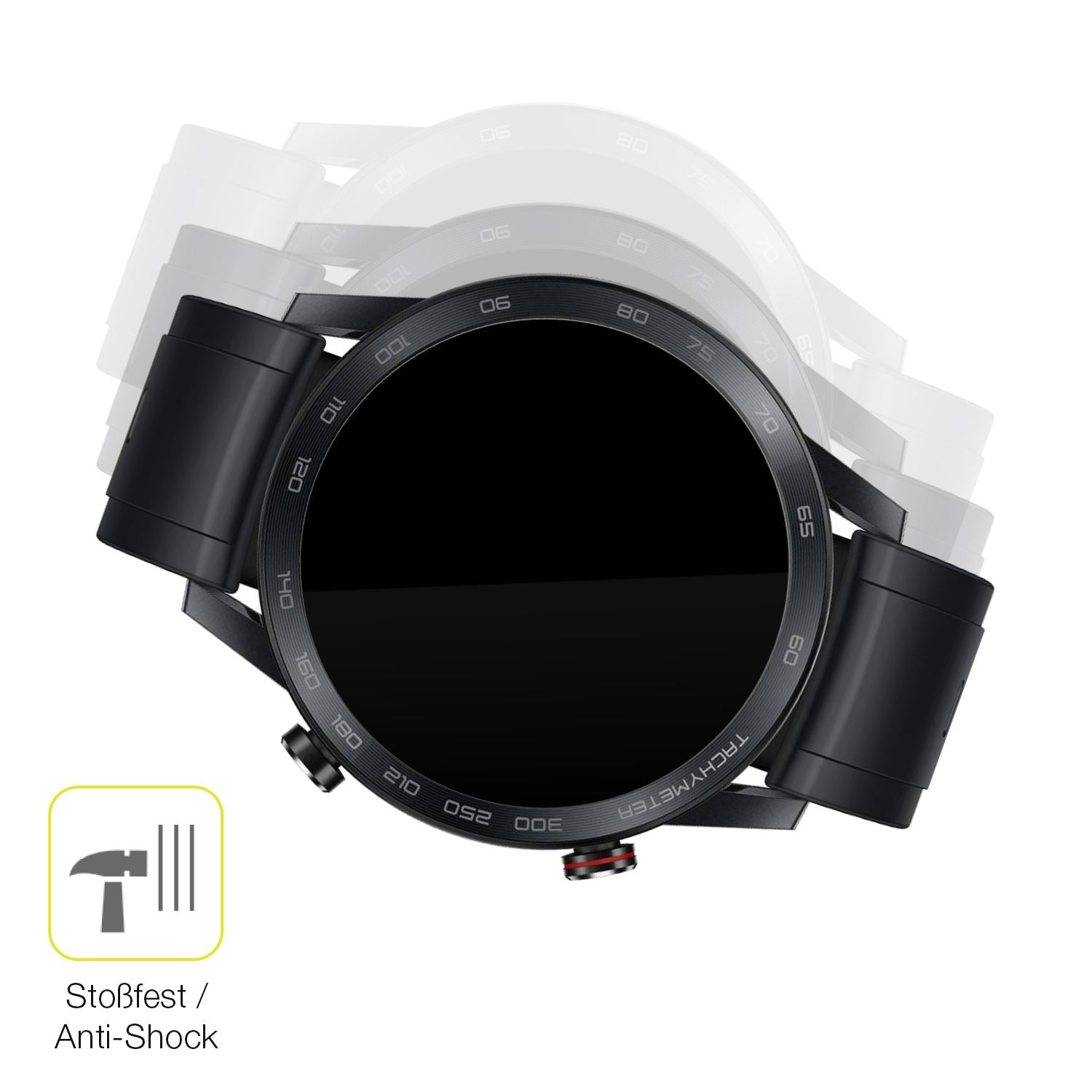 Schutz gegen Kratzer auf dem Honor Magic Watch 2 46mm Glas durch Schlüssel oder Ähnliches