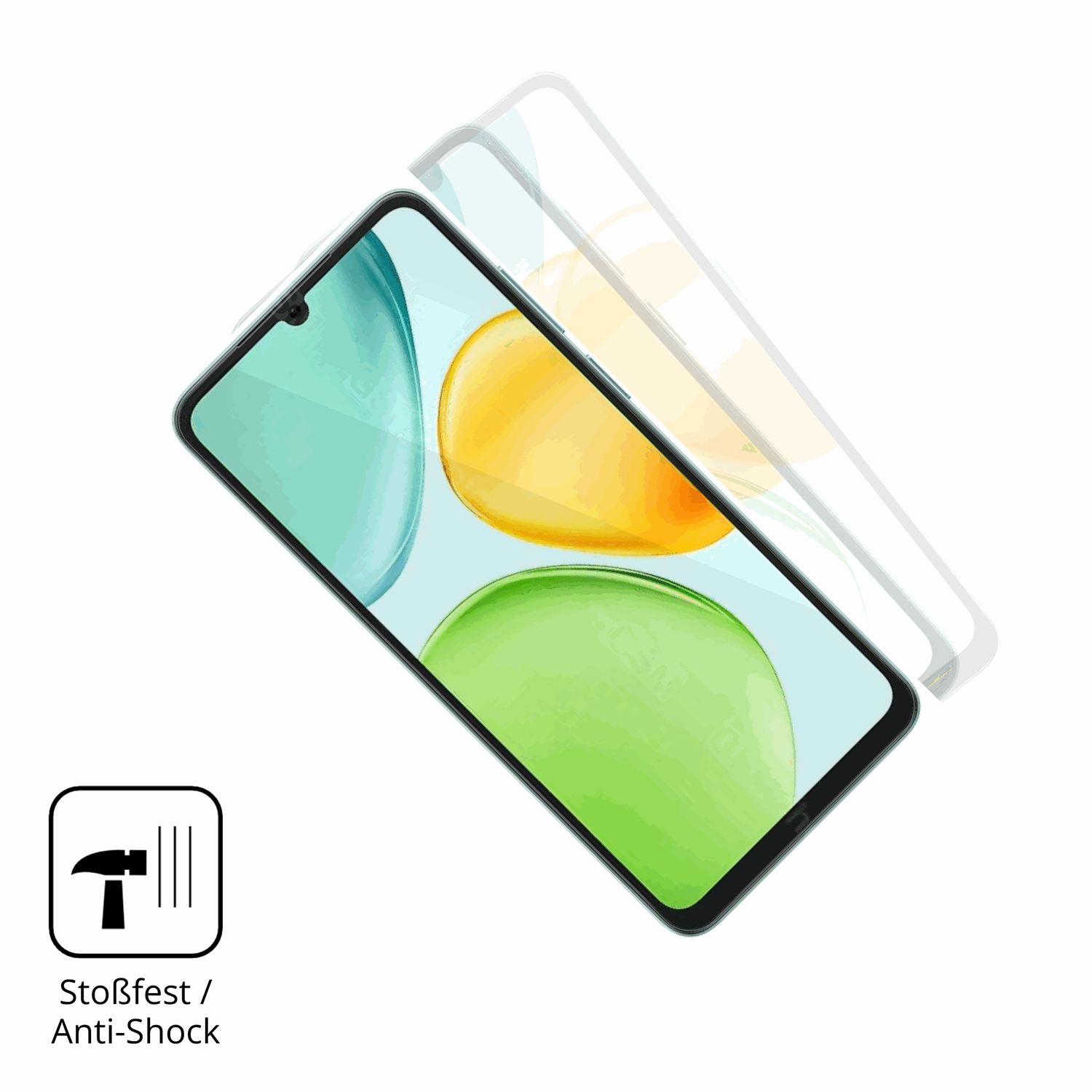 Schutz gegen Kratzer auf dem Honor X6d 5G Glas durch Schlüssel oder Ähnliches
