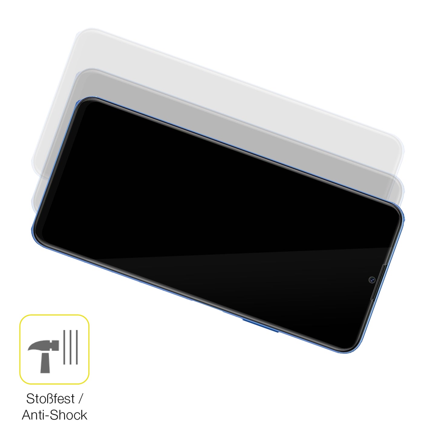 Schutz gegen Kratzer auf dem HUAWEI Enjoy 70z Glas durch Schlüssel oder Ähnliches