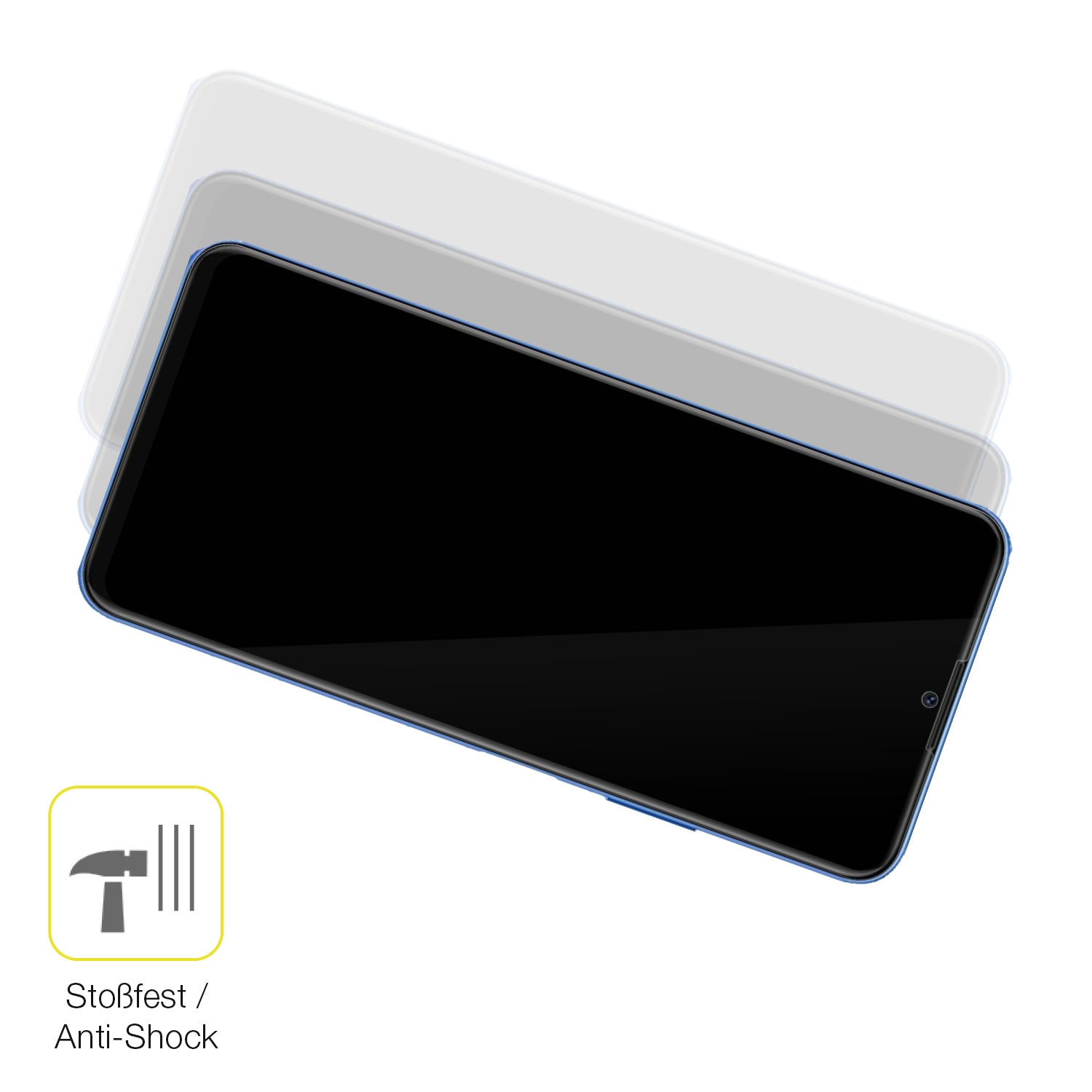 Schutz gegen Kratzer auf dem HUAWEI Enjoy 70z Glas durch Schlüssel oder Ähnliches
