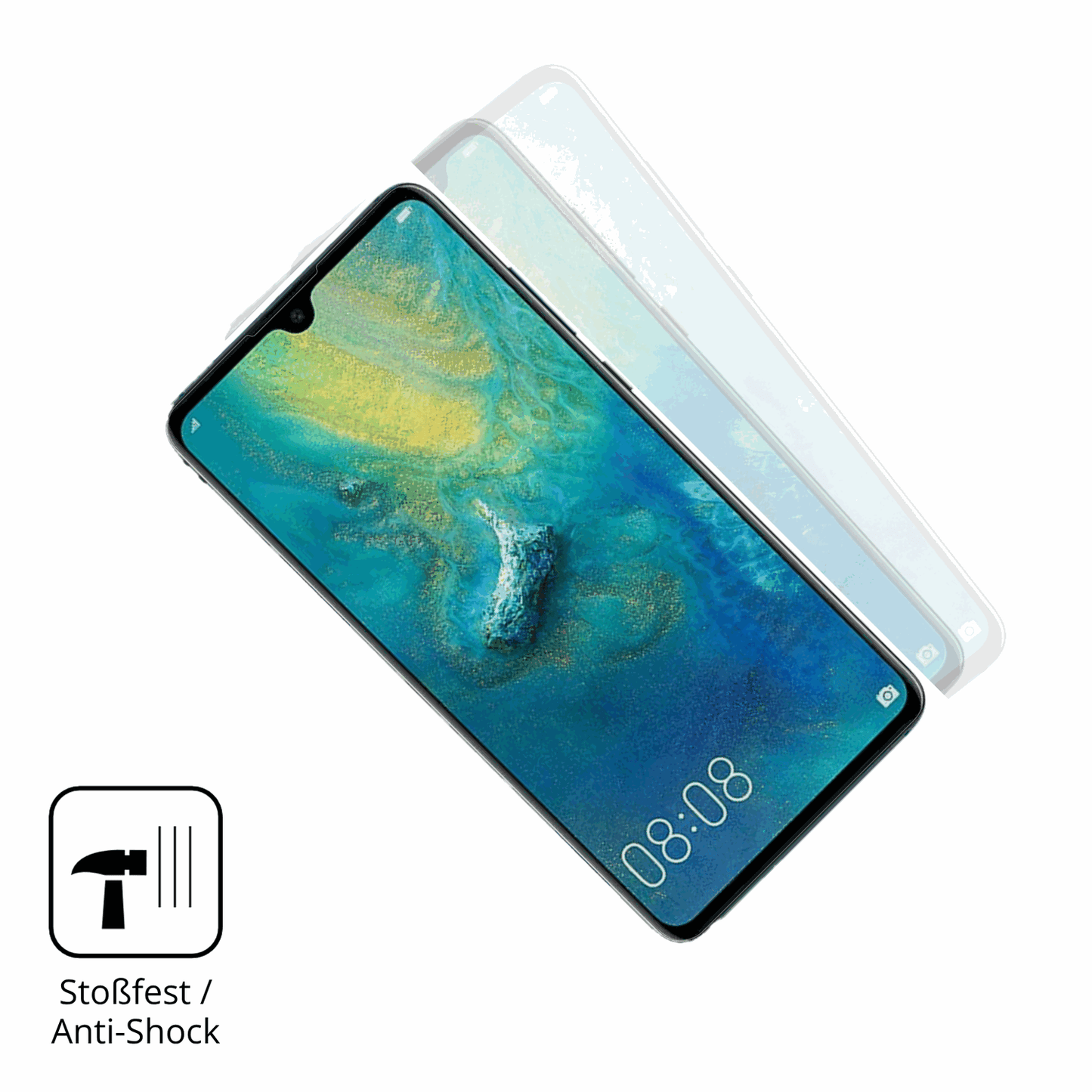 Schutz gegen Kratzer auf dem Huawei Mate 20X Glas durch Schlüssel oder Ähnliches