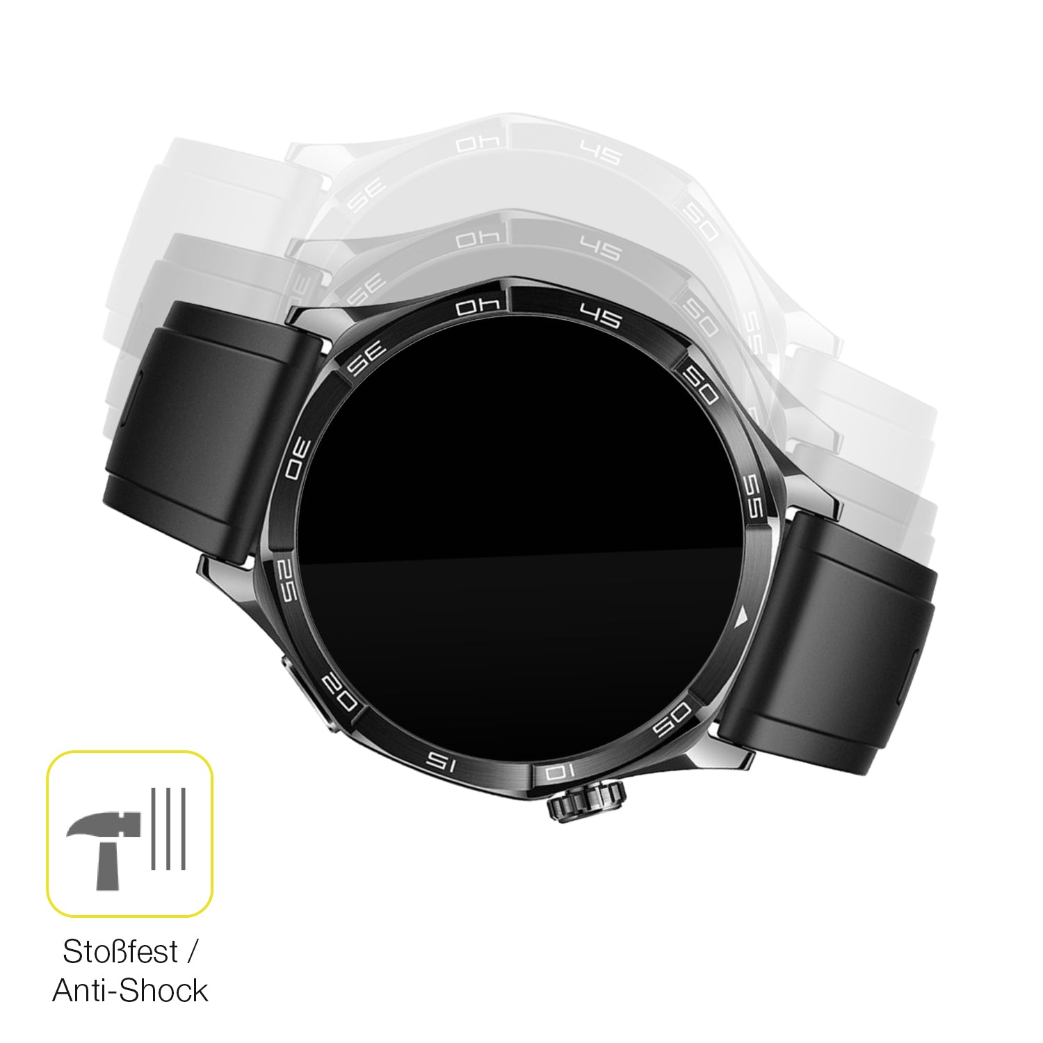 Schutz gegen Kratzer auf dem Huawei Watch 5 42mm Glas durch Schlüssel oder Ähnliches