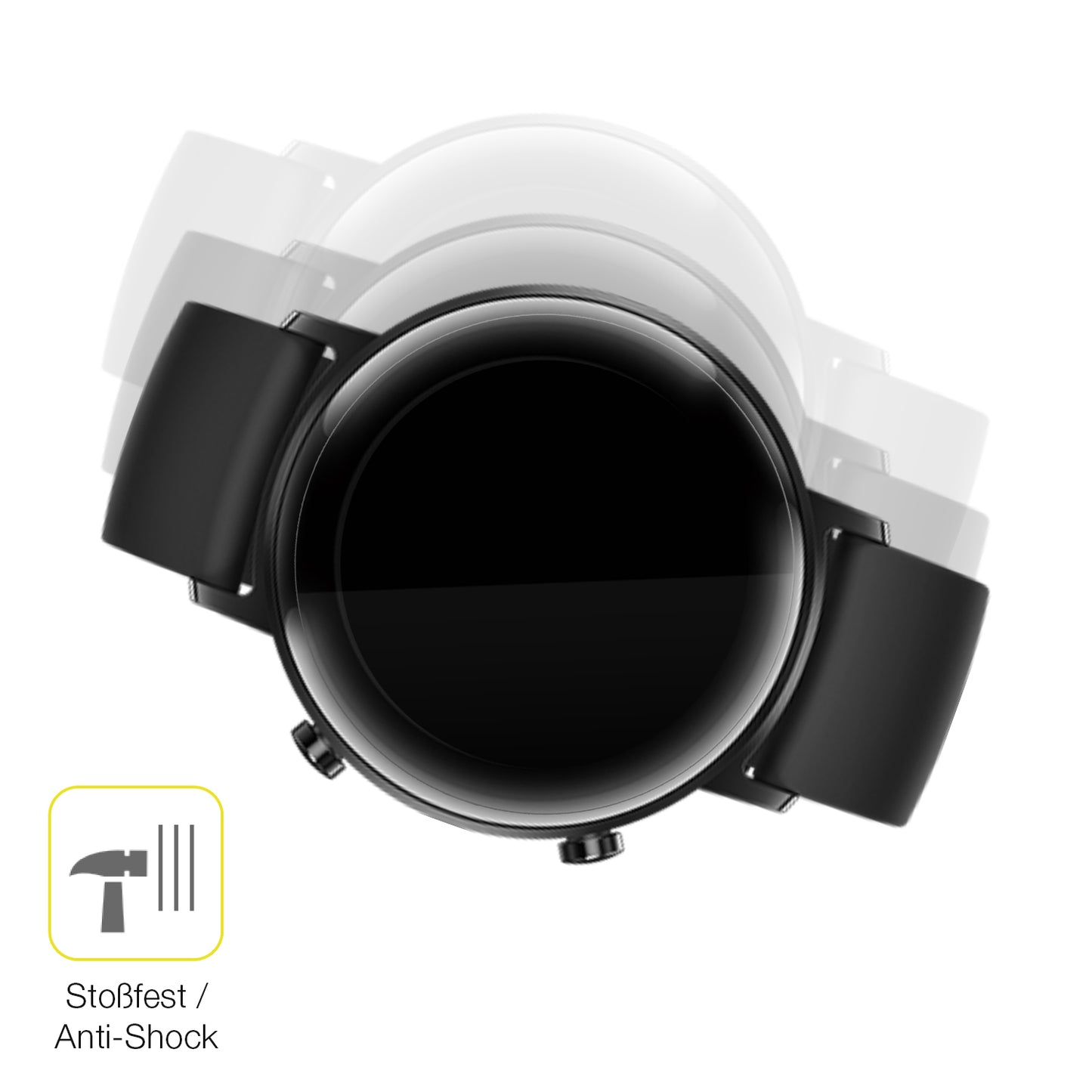 Schutz gegen Kratzer auf dem Huawei Watch GT2 (42mm) Glas durch Schlüssel oder Ähnliches