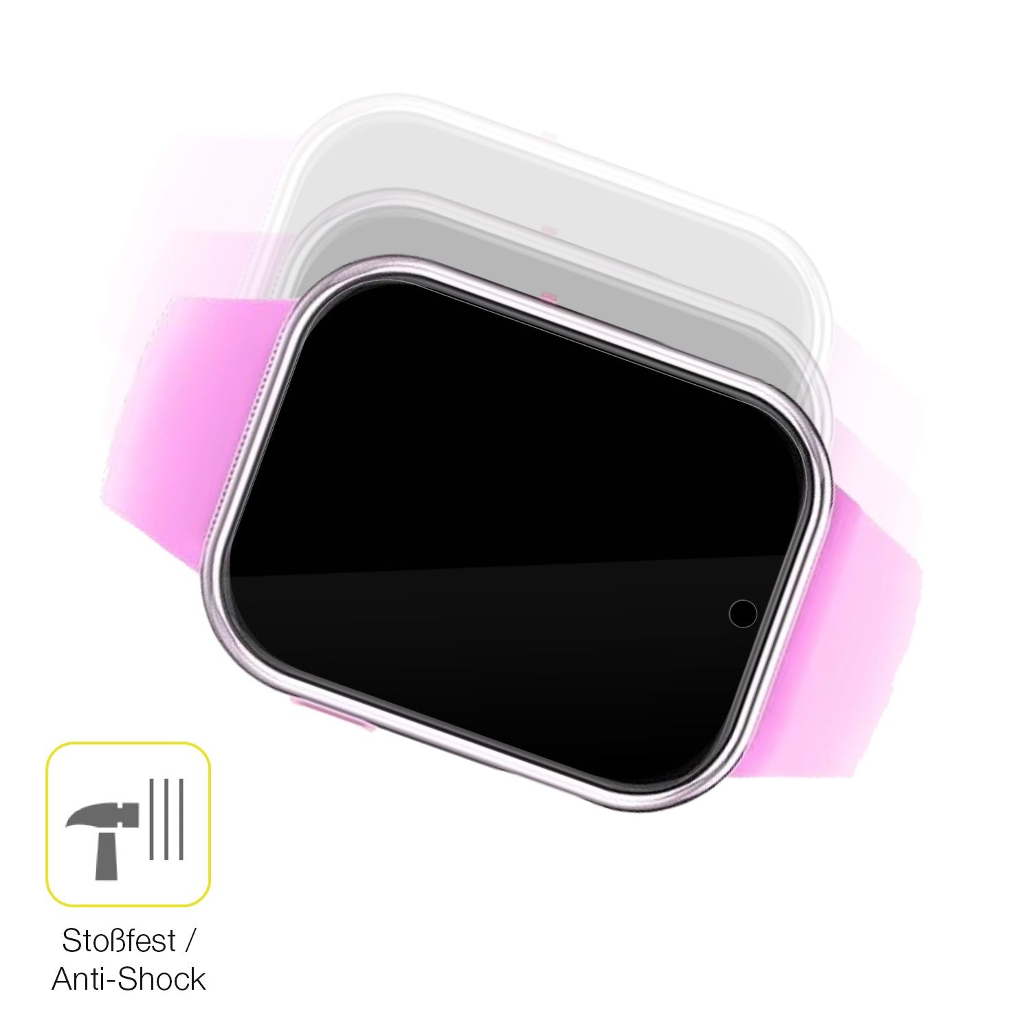 Schutz gegen Kratzer auf dem Igreeman Kinder Smartwatch Glas durch Schlüssel oder Ähnliches