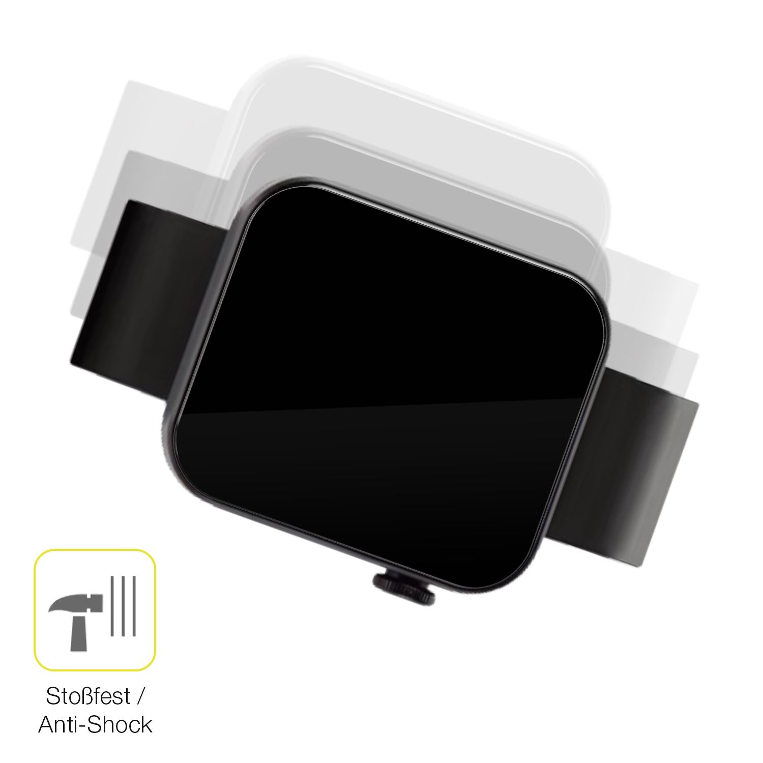 Schutz gegen Kratzer auf dem Kendox Life Tracker Glas durch Schlüssel oder Ähnliches